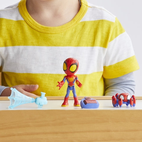 Hasbro  - Set Hasbro Spidey Prietenii Extraordinari Figurina Spidey si Accesorii 10 cm