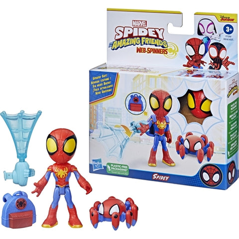 Hasbro  - Set Hasbro Spidey Prietenii Extraordinari Figurina Spidey si Accesorii 10 cm