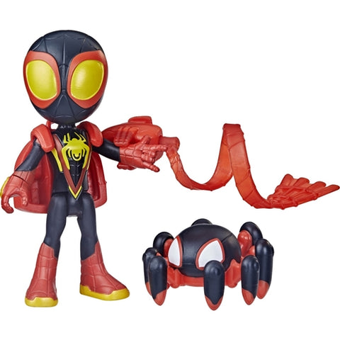 Hasbro  - Set Hasbro Spidey Prietenii Extraordinari Figurina Miles Morales Spider Man si Accesorii 10 cm