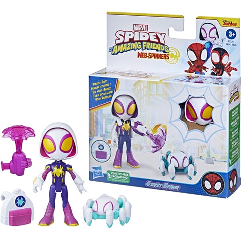 Hasbro  - Set Hasbro Spidey Prietenii Extraordinari Figurina Ghost Spider si Accesorii 10 cm