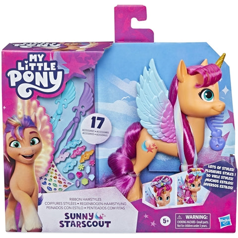 Hasbro  - Figurina Hasbro My Little Pony Ribbon Hairstyles Sunny Starscout