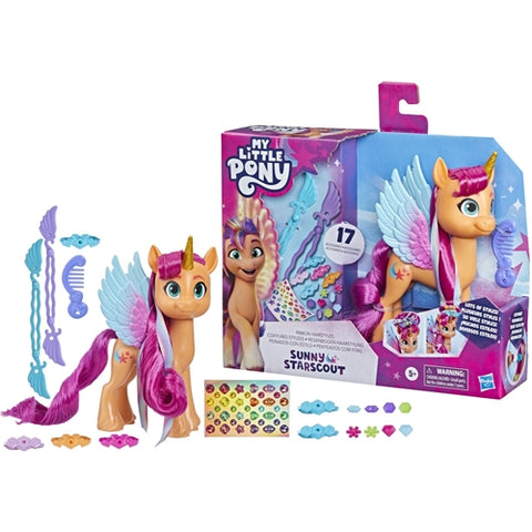 Hasbro  - Figurina Hasbro My Little Pony Ribbon Hairstyles Sunny Starscout