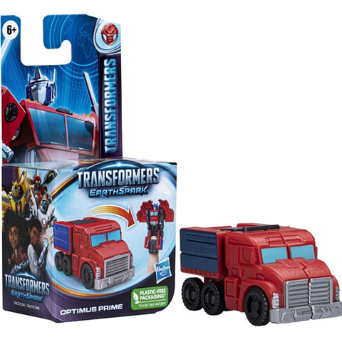 Hasbro  - Figurina Hasbro Transformers 7 Earthspark Tacticon Transformabila Optimus Prime 6,5 cm