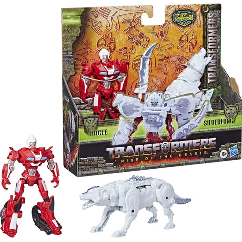 Hasbro  - Set 2 Figurine Hasbro Transformers 7 Beast Alliance Arcee si Silverfang 13 cm