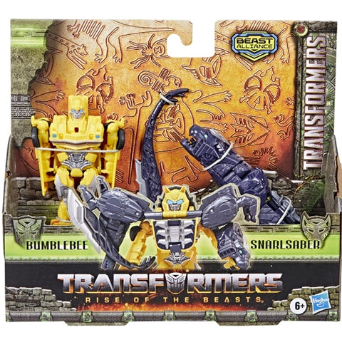 Hasbro  - Set 2 Figurine Hasbro Transformers 7 Beast Alliance Bumblebee si Snarlsaber 13 cm