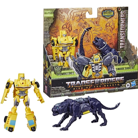 Hasbro  - Set 2 Figurine Hasbro Transformers 7 Beast Alliance Bumblebee si Snarlsaber 13 cm