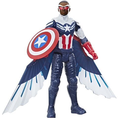 Hasbro  - Figurina Hasbro Avengers Titan Hero Captain America Sam Wilson 30 cm
