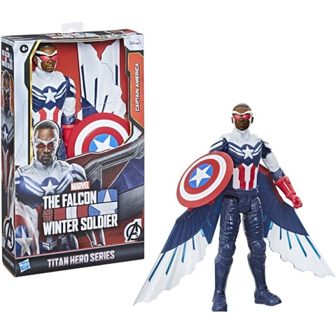Hasbro  - Figurina Hasbro Avengers Titan Hero Captain America Sam Wilson 30 cm
