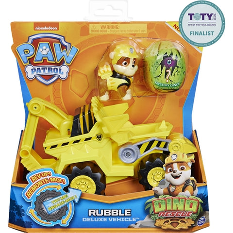 Spin Master - Set Spin Master Patrula Catelusilor Vehicul cu Catelus Rubble si Figurina Dino Surpriza