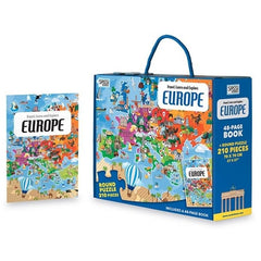 Puzzle Sassi Cunoaște și Explorează Europa 210 piese