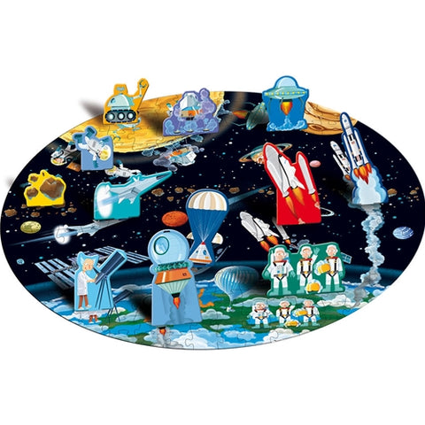 Cunoaste, invata si exploreaza - Puzzle De la pamant pana la luna (200 piese)