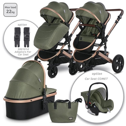 Lorelli-Carucior transformabil, Boston, pana la 22 kg, Loden Green Summer