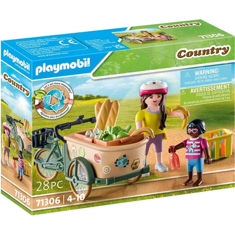 Playmobil  - Set de Constructie Playmobil Bicicleta Fermierilor cu Marfa