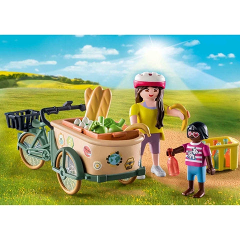 Playmobil  - Set de Constructie Playmobil Bicicleta Fermierilor cu Marfa