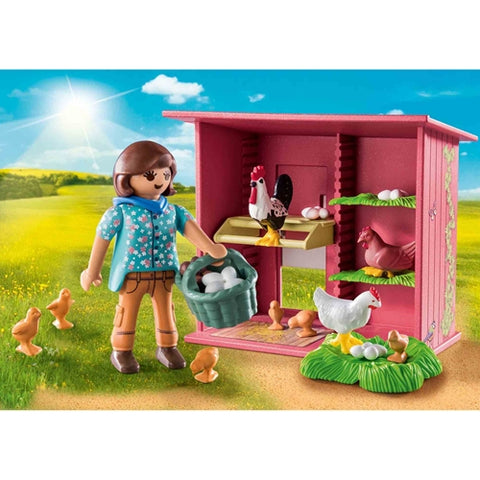 Playmobil  - Set de Constructie Playmobil Cusca pentru Gaini