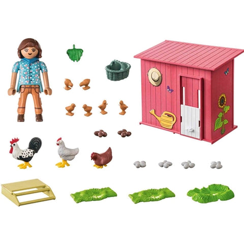 Playmobil  - Set de Constructie Playmobil Cusca pentru Gaini