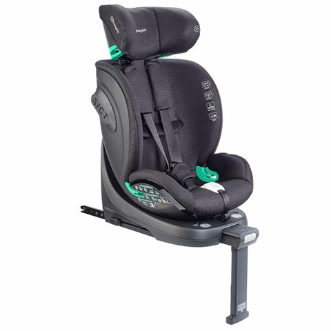 BabyGo - Scaun Auto Rotativ Prime 360 BabyGo, Black, 40-150 cm, Certificat R129 0-36 kg