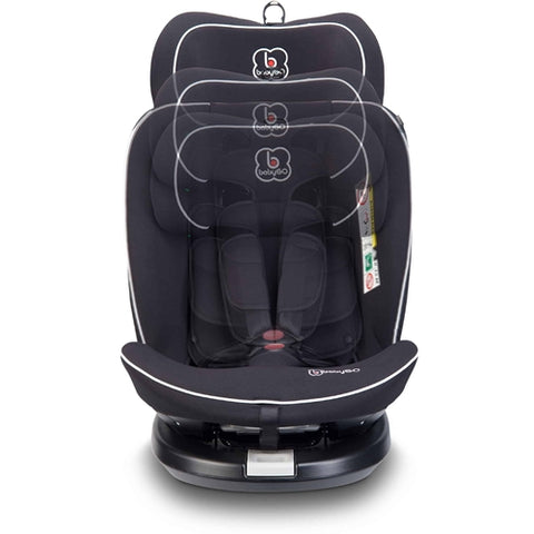 BabyGo - Scaun Auto Nova2 Rotativ BabyGo, Black, 40 -150 cm, Certificat R129 0-36 kg