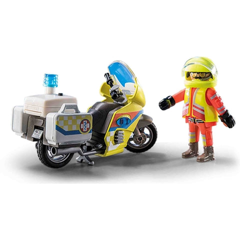 Playmobil  - Set de Constructie Playmobil Motocicleta Galbena Cu Lumini