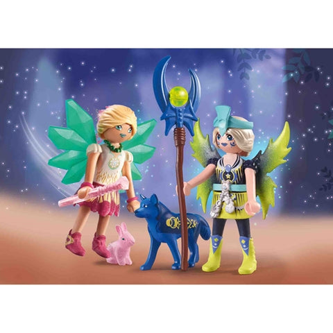 Playmobil  - Set de Constructie Playmobil Crystal Fairy Si Moon Fairy Cu Animalute De Suflet