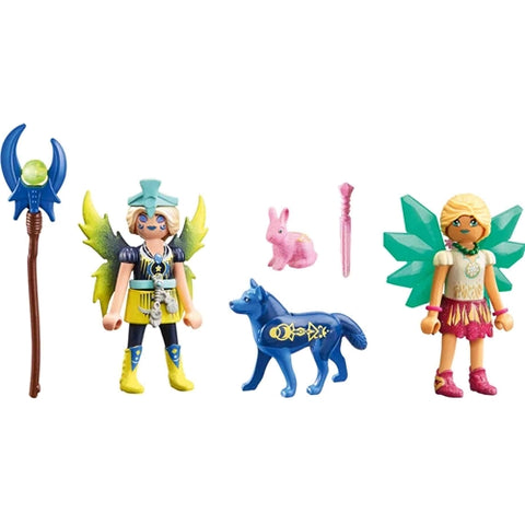 Playmobil  - Set de Constructie Playmobil Crystal Fairy Si Moon Fairy Cu Animalute De Suflet