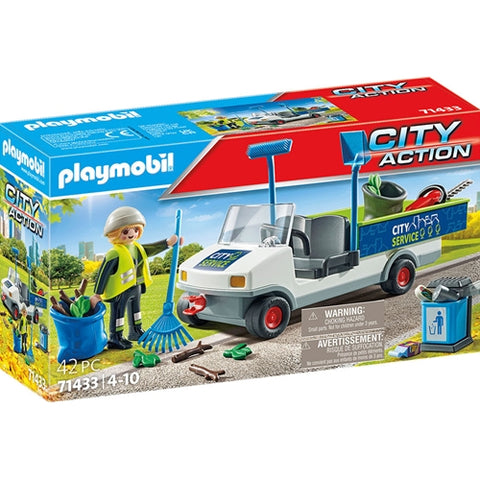 Playmobil  - Set de Constructie Playmobil Maturator De Strazi Cu Vehicul