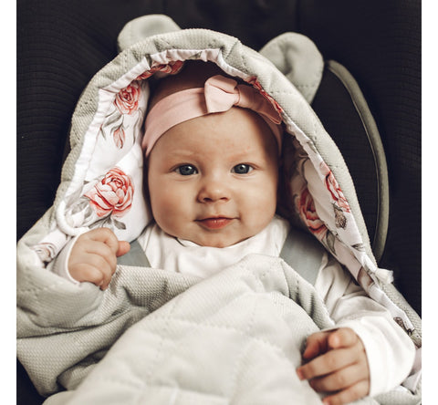 Paturica universala pentru scoica auto Bumbac Catifea, Eucalipt Mint