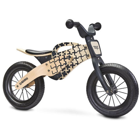 Toyz by Caretero - Bicicleta fara Pedale din Lemn Enduro 2018