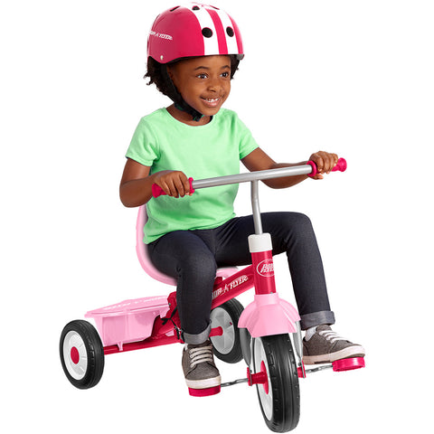 Tricicleta Radio Flyer 3-in-1 Stroll 'N Trike, Roz, 1.5 - 5 ani