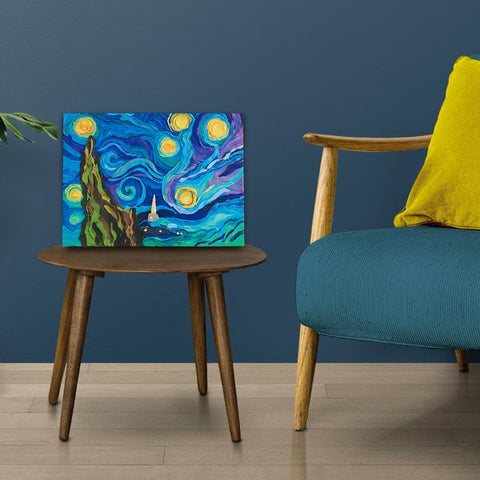 Set pictura 3D cu argila usoara, 30*40cm - Starry Night