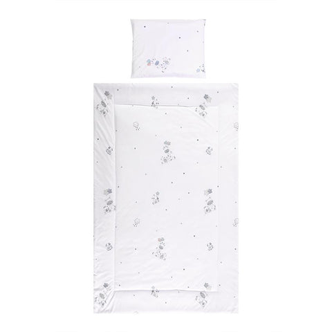 Set lenjerie pat 3 piese, bumbac ranforce, Cosy, Giraffe White