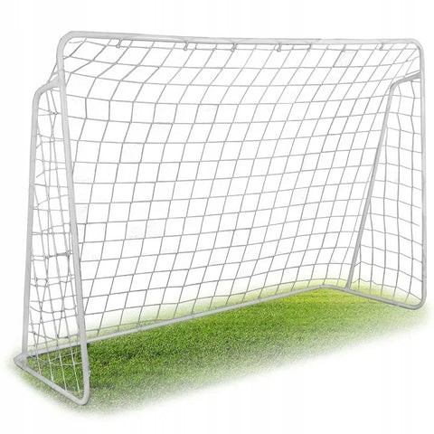 Poarta de fotbal, 215 x 153 x 76 cm, plasa rezistenta de polietilena, cuie pentru ancorare, Neo-Sport, 1457