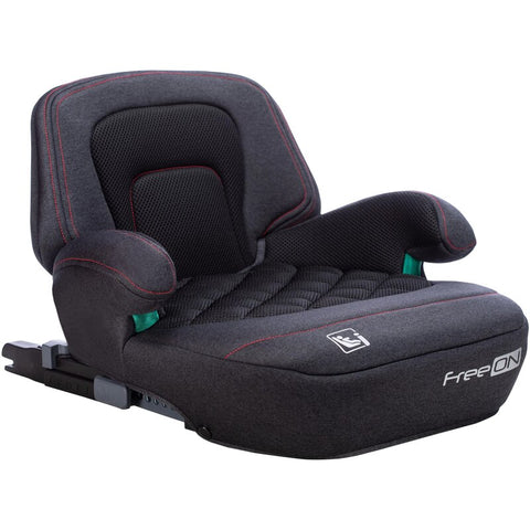 Inaltator auto, FreeOn, Cosmo Plus I-Size, Cu isofix, Cu spatar inaltat si cotiere, Potrivit pentru copiii intre 125 si 150 cm sau intre 25 si 36 Kg, Conform cu standardul european de securitate ECE R129, negru