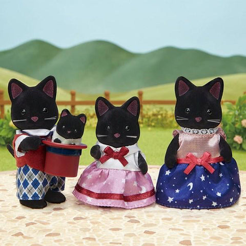 Figurine Sylvanian Families - Familia Pisicutelor Negre