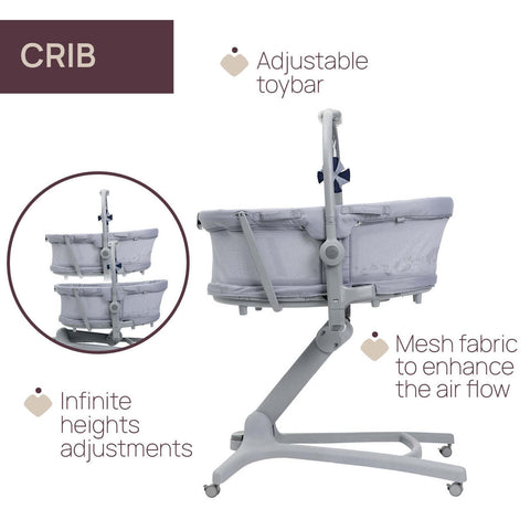 Cosulet multifunctional 5 in 1 Chicco Baby Hug Pro, EarlGrey (Gri), 0luni+