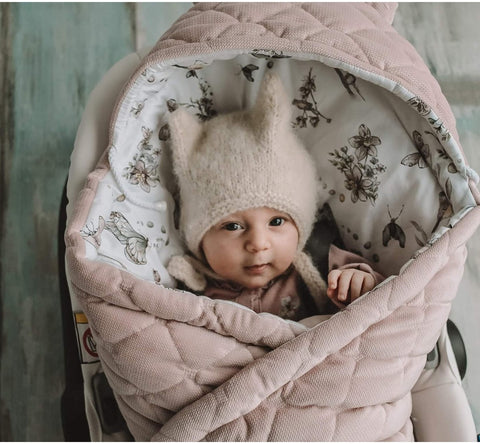 Paturica universala pentru scoica auto Bumbac Catifea, Eucalipt Mint