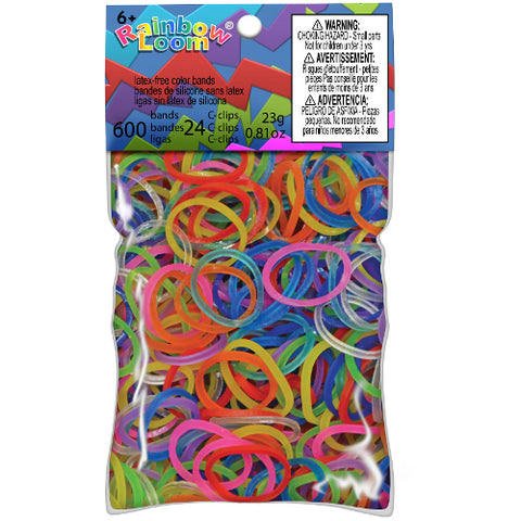 Rainbow Loom - Set 600 Elastice Jelly