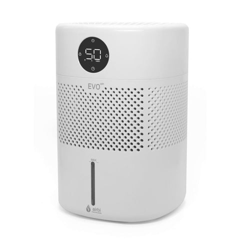 Umidificator cu evaporare la rece Airbi EVO WiFi, automatizare, control prin Wi-Fi din aplicatie mobila, afisaj umiditate, temporizator, alb, BI1530