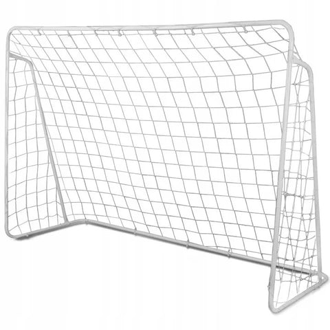 Poarta de fotbal, 215 x 153 x 76 cm, plasa rezistenta de polietilena, cuie pentru ancorare, Neo-Sport, 1457