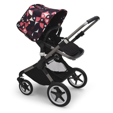 Capotina carucior Bugaboo Fox 3 Lynx Animal Explorer Pink Red