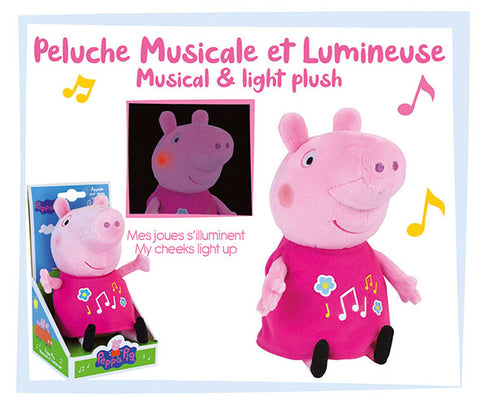 Jucarie Plus Muzicala Jemini Cu Lumini 25cm Peppa Pig