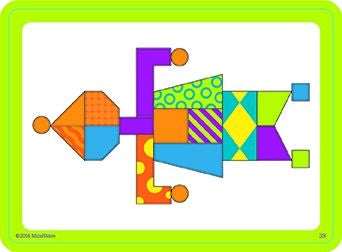 Imagination patterns, joc de constructie din lemn, cu piese magentice