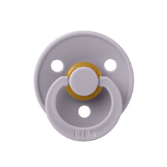 Bibs - Suzeta Colour Latex, tetina anatomica, 0 luni +-Fossil Grey