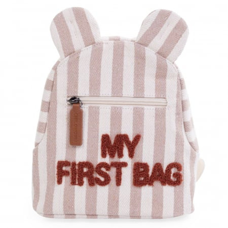 Rucsac pentru copii Childhome My First Bag Nude Alb