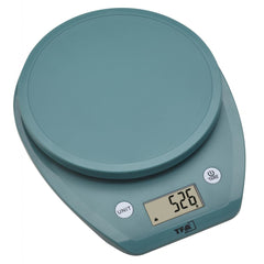 Cantar digital de bucătărie MOCHI cu display LCD, capacitate 5 kg, turcoaz, TFA 50.2007.20