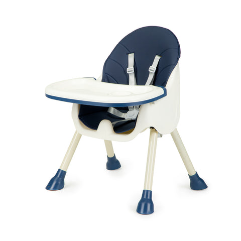 Scaun Pentru Hranire, Ecotoys, stil scandinav, tava reglabila si detasabila, cos depozitare, HC-823 Blue