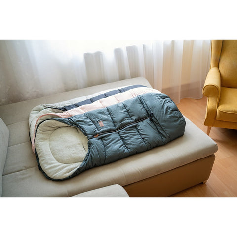 Sac de iarna, Petite&Mars, Jibot, Pentru carucior, landou sau scaun auto, 100x48 cm, Impermeabil, Cu elemente reflectorizante, Extensibil, 3 in 1, Green