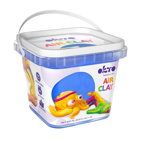 Air Clay pentru modelaj, 200g, Okto - Albastru