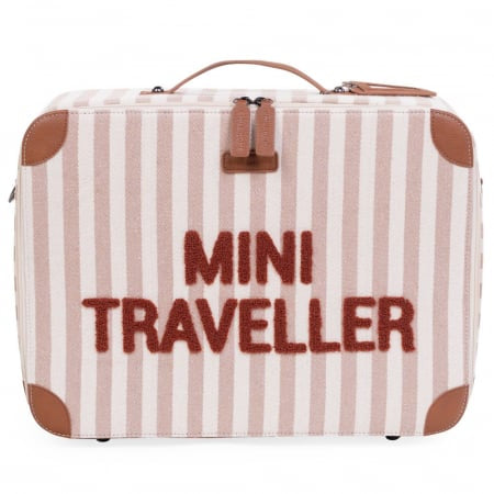 Valiza pentru copii Childhome Mini Traveller Nude Alb