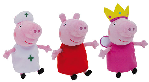 Jucarie Plus Jemini Peppa Pig 20cm cu Costumase de Schimb